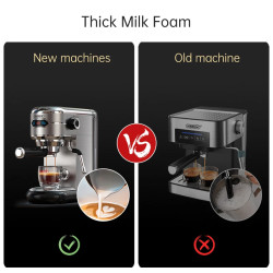 Macchina per caffè espresso HIBREW: 20 bar, design sottile, cialde e fondi di caffè